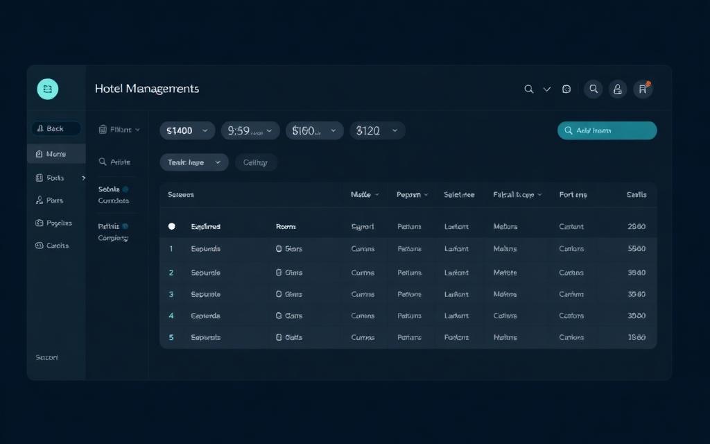 Hotel Management System interface preview