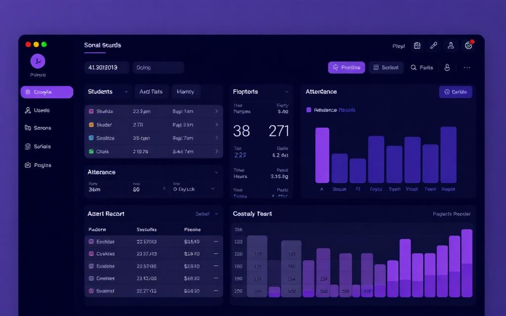 School Management System interface preview