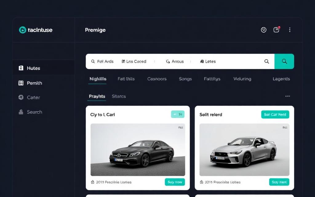 Vehicle Marketplace interface preview